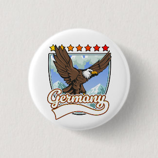 Germany Travel patch 1 Inch Round Button