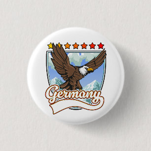 Germany Travel patch 1 Inch Round Button