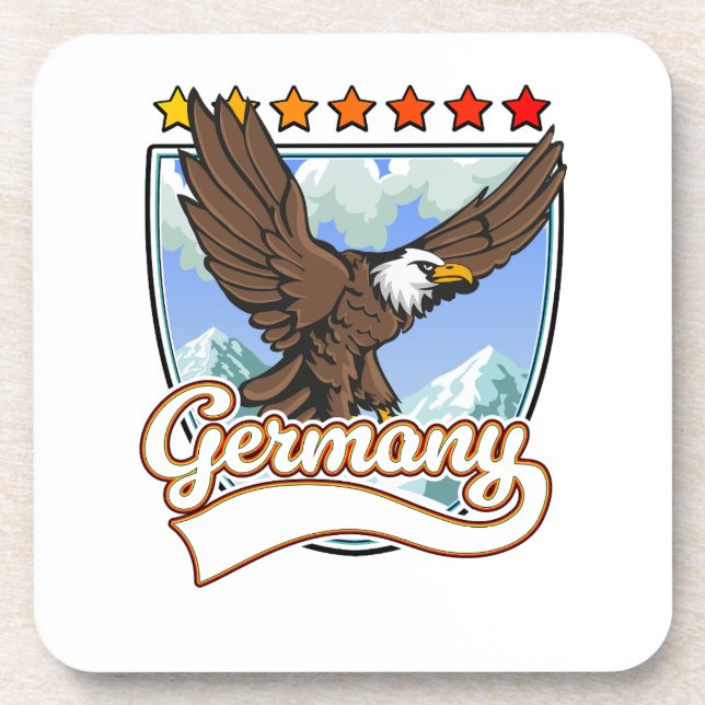 Germany Travel patch Coaster (Front)
