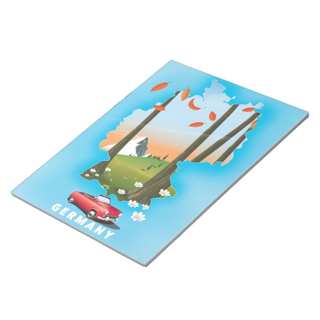 Germany Travel poster. Notepad (Angled)