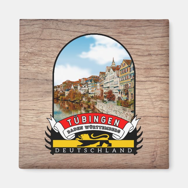 Germany Tübingen Vintage souvenir Magnet (Front)