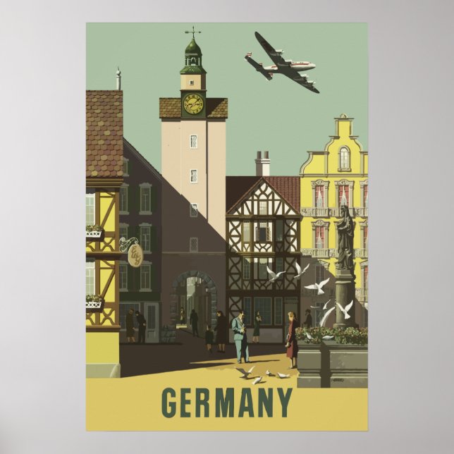 Germany Vintage Travel Poster (Front)