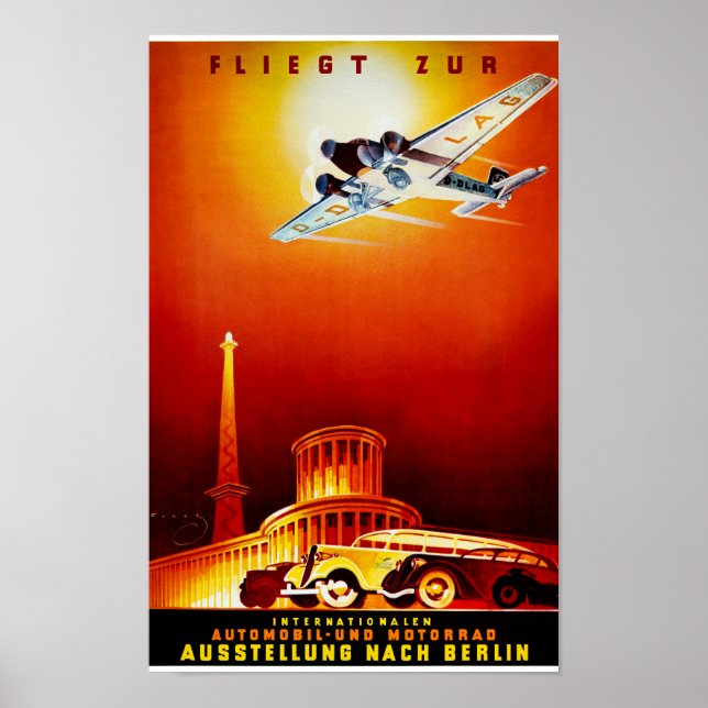 Germany Vintage Travel Poster Restored (Front)