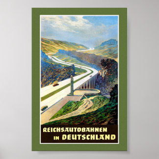 Germany Vintage Travel Poster Restored
