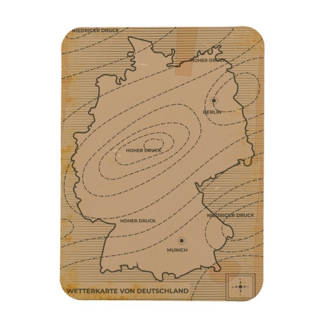 Germany Weather Forecast Magnet (Vertical)