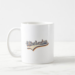 Germany Wiesbaden Vintage Retro Typography Coffee Mug