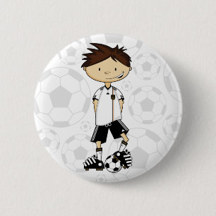 Germany World Cup Soccer Boy 2 Inch Round Button