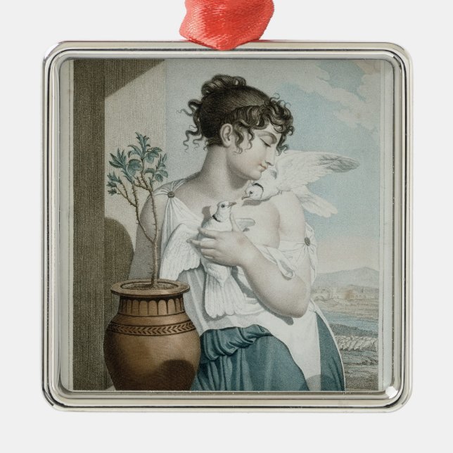 Germinal , seventh month of Republican Calendar Metal Ornament (Front)