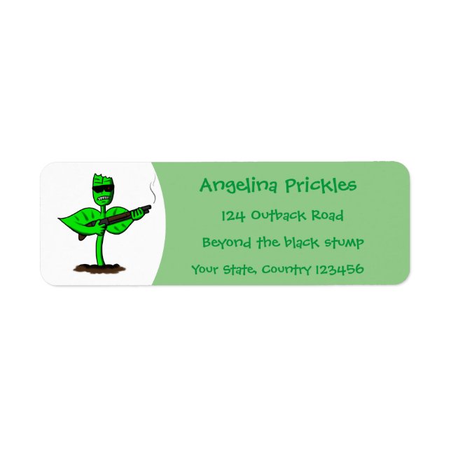 Germinator cyborg plant funny cartoon (Front)