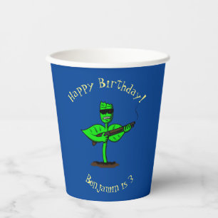Germinator cyborg plant funny cartoon paper cups