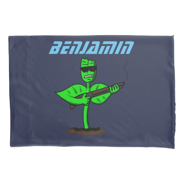 Germinator cyborg plant funny cartoon pillowcase (Front)