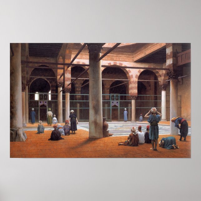 Gérôme - Interior Of A Mosque 1870 Poster (Front)