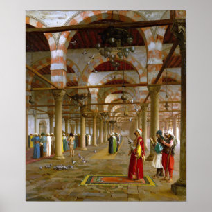 Gérôme - Prayer In The Mosque Poster