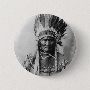 Geronimo 2 Inch Round Button
