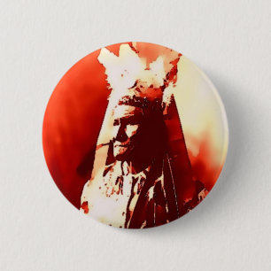 Geronimo 2 Inch Round Button