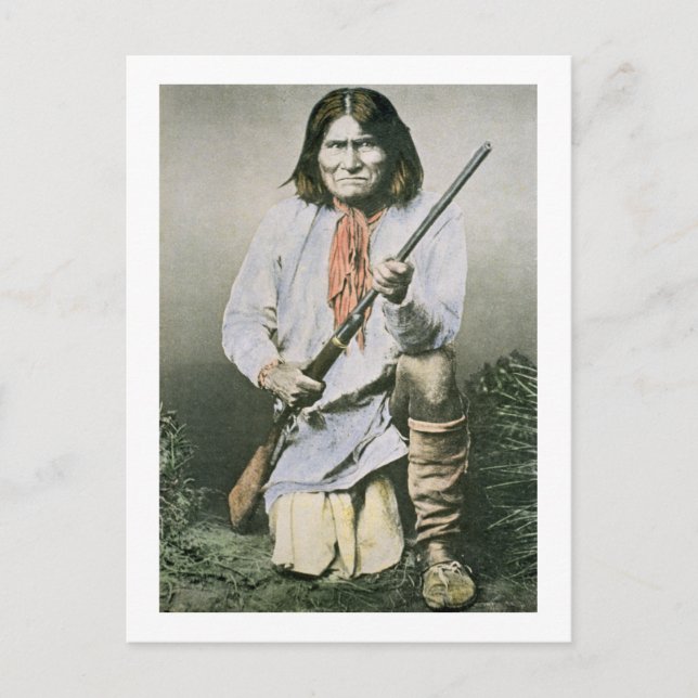 Geronimo (coloured photo) postcard (Front)