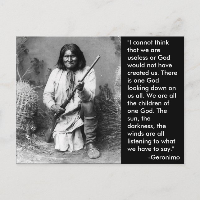 Geronimo Postcard (Front)