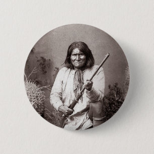 Geronimo - Vintage 2 Inch Round Button