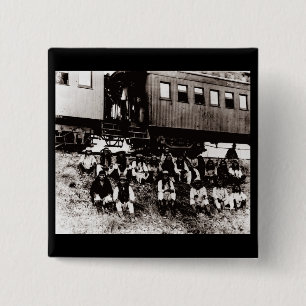 Geronimo's Band 2 Inch Square Button