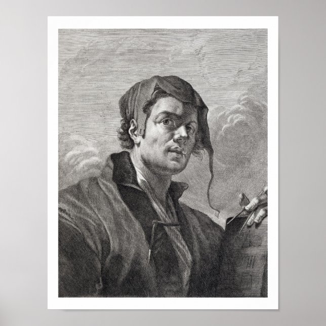 Gerrit van Honthorst (1590-1656), engraved by Cosi Poster (Front)