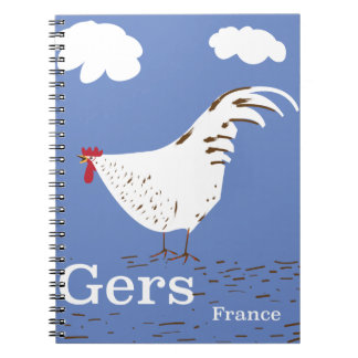 Gers France Vintage travel poster Notebook