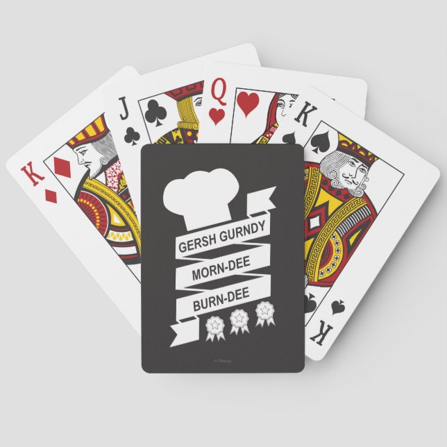 Gersh Gurndy Morn-Dee Burndee Playing Cards (Back)