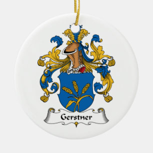 Gerstner Family Crest Ceramic Ornament