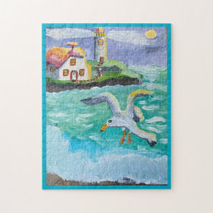 Gertrude Gull And The Lighthouse  Jigsaw Puzzle