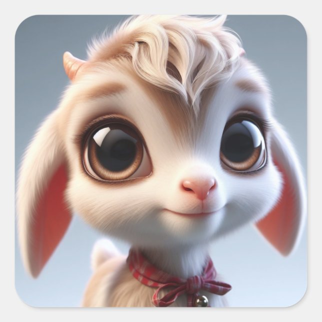 "Gertrude" Square Sticker (Front)