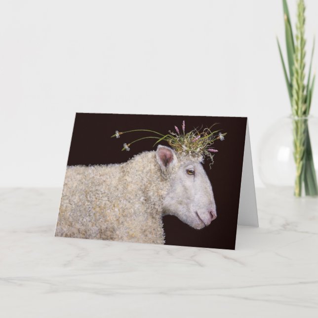 Gertrude the sheep card (Front)