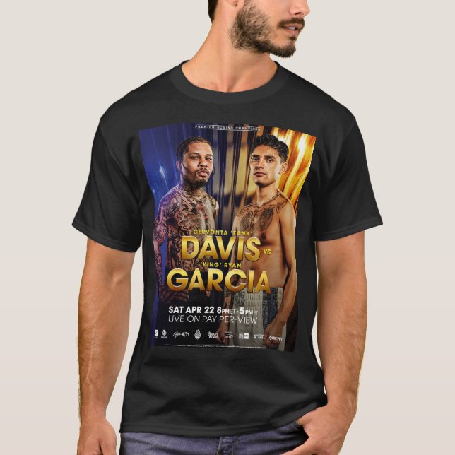 Gervonta Davis vs Ryan Garcia Official FightPoster T-Shirt (Front)