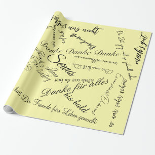 Geschenkpapier Danke zum Abschied Wrapping Paper