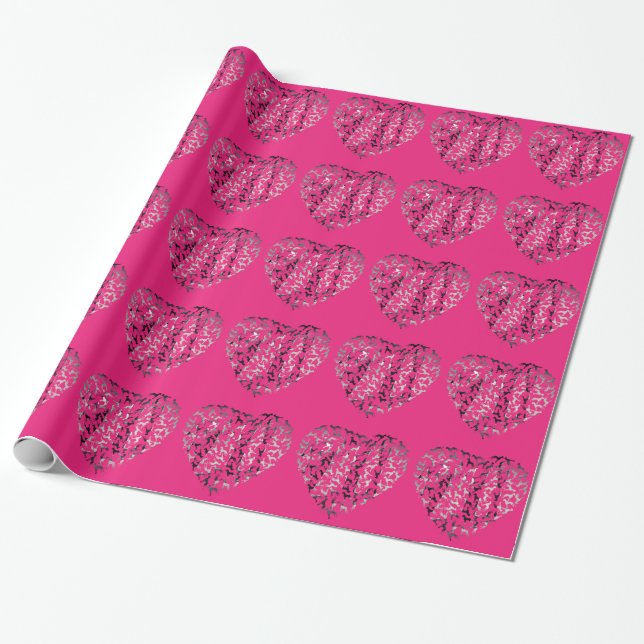 Geschenkpapier Doggenherz Wrapping Paper (Unrolled)