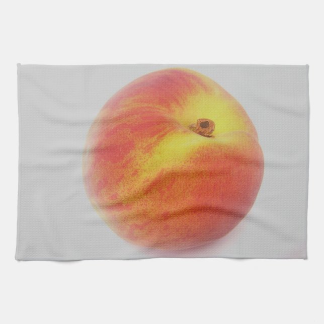 Geschirrtuch gelb-oranger Pfirsich Kitchen Towel (Horizontal)