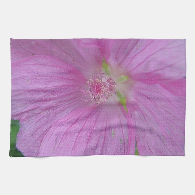 Geschirrtuch hübsche rosa Blüte Kitchen Towel (Horizontal)