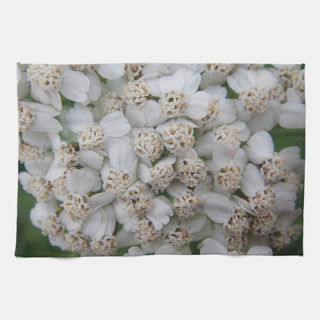 Geschirrtuch kleine weisse Wildblüten Kitchen Towel (Horizontal)
