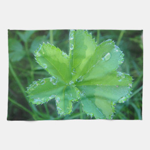 Geschirrtuch Wassertropfen auf Blatt Kitchen Towel