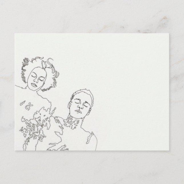 geschlossene Augen Postcard (Front)