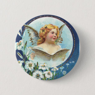 Gesegnete Ostern, Blessed Easter 2 Inch Round Button