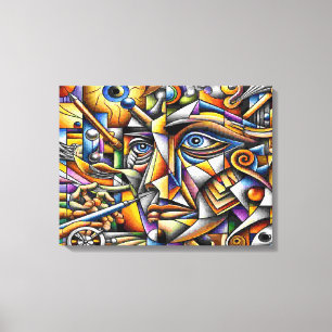 Gesicht Canvas Print