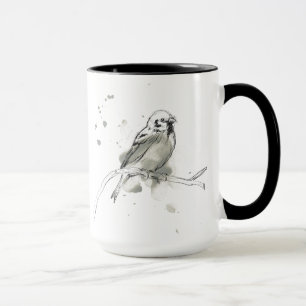Gestural Bird Study Mug