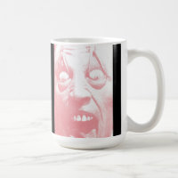 Get a Grip Coffee Mug Evil Face