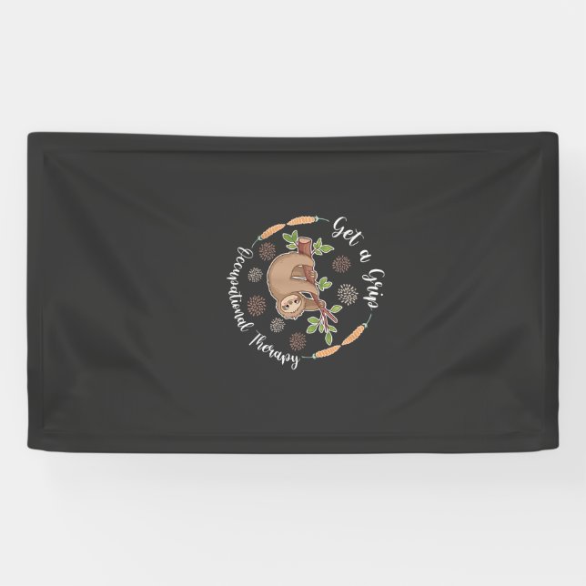 Get A Grip Occupational Therapy Sloth Lover Pediat Banner (Horizontal)