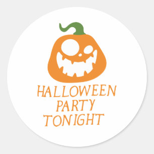 Get a scary look this Halloween Classic Round Sticker