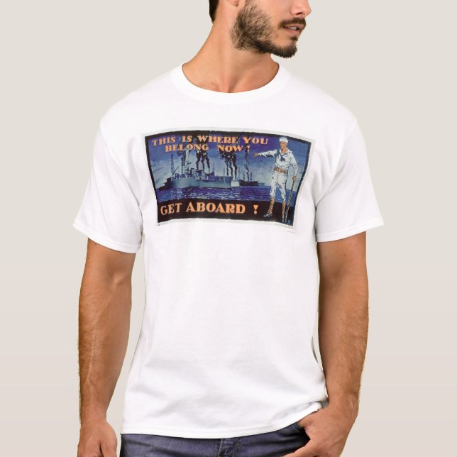 Get Aboard! (US02156) T-Shirt (Front)