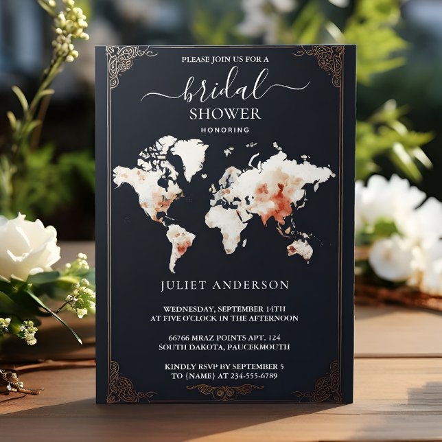 Get Adventure Passport Boarding Pass Bridal Shower Invitation (Creator Uploaded)