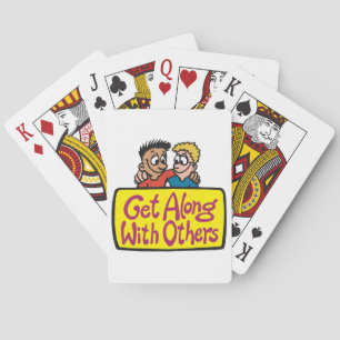 Get Along With Others Friends Kindness and Unity Playing Cards