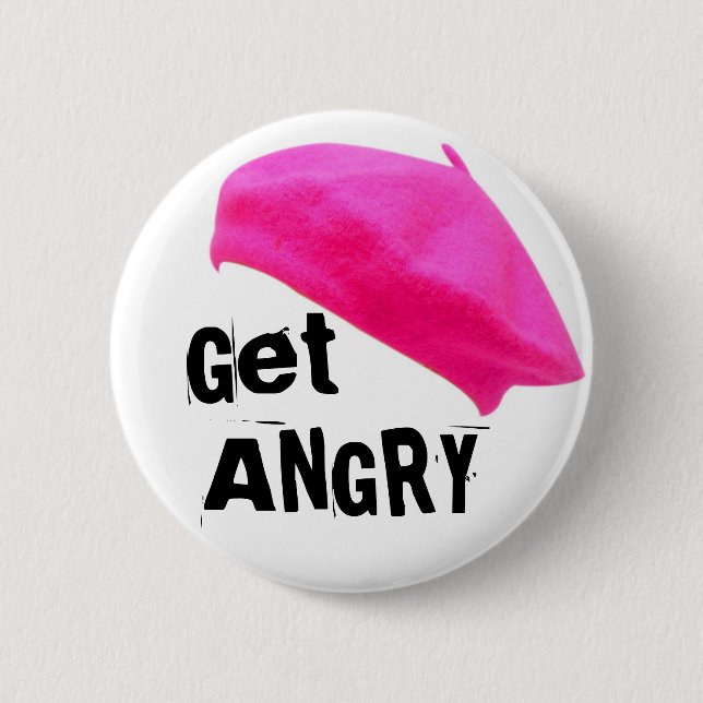 Get Angry 2 Inch Round Button (Front)
