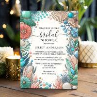 Get Aqua Sand Work Stacked Sea Glass Bridal Shower