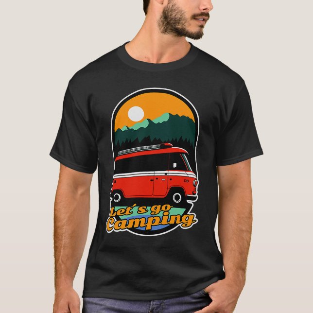 Get away from it all  Let's go Camping T-Shirt (Front)
